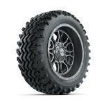 GTW Volt Gunmetal 14 in Wheels with 23x10.00-14 Rogue All Terrain Tires – Set of 4