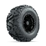 GTW Spyder Matte Black 10 in Wheels with 20x10-10 Barrage Mud Tires – Set of 4