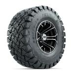 GTW Spyder Machined/ Black 10 in Wheels with 22x10-10 Timberwolf All Terrain Tires – Set of 4