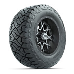 GTW&reg; Vortex Matte Gray/ Machined 12 in Wheels with 23x10-R12 Maverick A/ T Tires - Set of 4