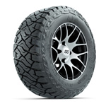 GTW Pursuit Black/ Machined 12 in Wheels with 23x10.00-R12 Maverick All-Terrain Tires – Set of 4