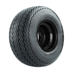 Black Steel 8 in Wheel with 18 in GTW Topspin Tire