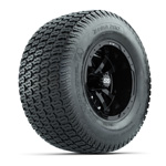 GTW Storm Trooper Black 10 in Wheels with 20x10-10 S-Pattern Terra Pro Tires - Set of 4