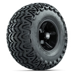 GTW&reg; Godfather Black 10 in Wheels with 22x11-10 Predator All-Terrain Tires - Set of 4