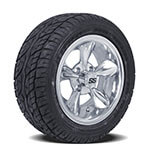 Set of (4) 12 inch Godfather Wheels on Lo-Profile Tires