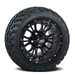 Set of (4) 12 inch Diesel Wheels on A/ T Tires
