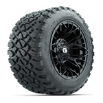 GTW&reg; Stellar Black 12 in Wheels with 20X10-12 Nomad A/ T Tires - Set of 4