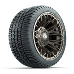 GTW&reg; Stellar Matte Bronze 12 in Wheels with 205/ 30-12 Fusion Street Tires - Set of 4