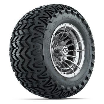 BuggiesUnlimited.com; GTW&reg; Boost Chrome 12 in Wheels with 23X10.5-12 Predator All-Terrain Tires - Set of 4