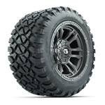 GTW&reg; Shogun Gunmetal 12 in Wheels with 22X11-R12 Nomad A/ T Tires - Set of 4