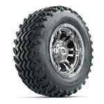 GTW&reg; Shogun Chrome 12 in Wheels with 23X10-12 Rogue All-Terrain Tires - Set of 4