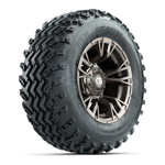 GTW&reg; Vandal Bronze/ Machined 12 in Wheels with 23X10-12 Rogue All-Terrain Tires - Set of 4