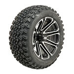 Set of (4) 14 inch Voyager Wheels Mounted on A/ T Tires