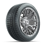GTW&reg; Stellar Chrome 14 in Wheels with 205/ 30-R14 Fusion Street Tires - Set of 4