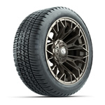 GTW&reg; Stellar Matte Bronze 14 in Wheels with 205/ 30-R14 Fusion Street Tires - Set of 4