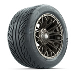 GTW&reg; Stellar Matte Bronze 14 in Wheels with 255/ 45-R14 Fusion GTR Street Tires - Set of 4