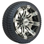 GTW Tempest 10 in Wheels with 205x50-10 Fusion Street Tires - Set of 4