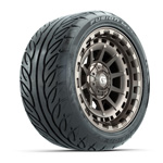 GTW&reg; Barricade Bronze 14 in Wheels with 225/ 40-R14 Fusion GTR Street Tires - Set of 4