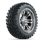 GTW&reg; Shogun Chrome 14 in Wheels with 23X10-14 Rogue All-Terrain Tires - Set of 4