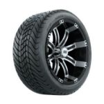 14 inch GTW Tempest Machined/ Black Wheels with Mamba Street Tires