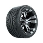 12 inch GTW Vampire Machined/ Black Wheels with Fusion GTR Street Tires