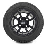 Set of 4 GTW Storm Trooper Wheels with DOT Fusion Street Tires - 10 Inch