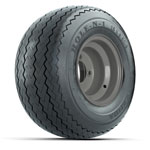 Gray Steel 8 in Wheels with 18 in Kenda Hole-N-1 Tires - Set of 4