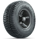 GTW Godfather Matte Grey 10 in Wheels with 205/ 65-10 Kenda Load Star Tires - Set of 4
