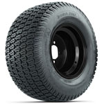 GTW Steel Black 10 in Wheels with 20x10-10 S-Tread Terra Pro Tires - Set of 4