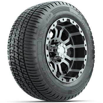 BuggiesUnlimited.com; GTW Omega 12 in Wheels with 215/ 50-R12 Fusion S/ R Street Tires - Set of 4