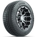GTW Omega 12 in Wheels with 215/ 50-R12 Fusion S/ R Street Tires - Set of 4