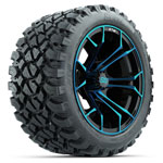 GTW Spyder Wheels 14 in Wheels with 23x10-14 in Nomad All Terrain Tires - Set of 4