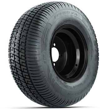 BuggiesUnlimited.com; GTW Steel Black 10 in Wheels with 205/ 65-10 Fusion Street Tires - Set of 4