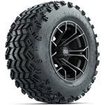 GTW Spyder 12 in Wheels with 23x10-12 Sahara Classic All-Terrain Tires - Set of 4