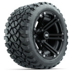 GTW Specter Matte Black 14 in Wheels with 23 in Nomad All-Terrain Tires - Set of 4
