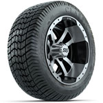 GTW Storm Trooper 12 in Wheels with 215/ 40-12 Excel Classic Street Tires - Set of 4