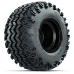Matte Black Steel 8 in Wheels with 18 in Sahara Classic All Terrain Tires - Set of 4