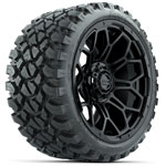 GTW Bravo Matte Black 15 in Wheels with 23 in Nomad All Terrain Tires