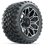 GTW Bravo Matte Gray 15 in Wheels with 23 in Nomad All Terrain Tires