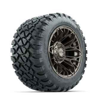 BuggiesUnlimited.com; GTW Stellar Matte Bronze 12 in Wheels with 22x11-R12 Nomad All-Terrain Tires - Set of 4