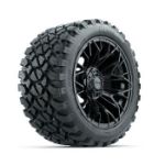 GTW Stellar Black 14 in Wheels with 23x10-R14 Nomad All-Terrain Tires - Set of 4