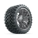 GTW Stellar Chrome 15 in Wheels with 23x10-R15 Nomad All-Terrain Tires - Set of 4