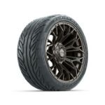 GTW Stellar Matte Bronze 15 in Wheels with 215/ 40-R15 Fusion GTR Street Tires - Set of 4