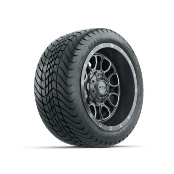 BuggiesUnlimited.com; GTW Volt Gunmetal 12 in Wheels with 215/ 35-12 Mamba Street Tires - Set of 4