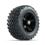 GTW Godfather Black 10 in Wheels with 18x9.50-10 Rogue All Terrain Tires – Set of 4