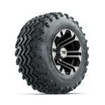 GTW Specter Machined/ Black 10 in Wheels with 20x10.00-10 Rogue All Terrain Tires – Set of 4