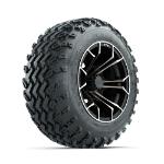 GTW Spyder Bronze/ Matte Black 12 in Wheels with 22x11.00-12 Rogue All Terrain Tires – Set of 4