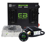Club Car DS Eco Lithium 51V 60Ah Standard Conversion Kit