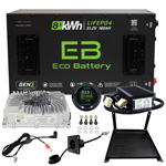 Eco Lithium 51.2V 160Ah GEN3 Heavy Duty Conversion Kit for EZGO TXT