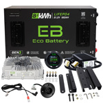 Eco Lithium 51.2V 160Ah GEN3 Heavy Duty Conversion Kit for 2007-2010 Yamaha G29/ Drive
